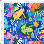 Funky Frogs Fabric