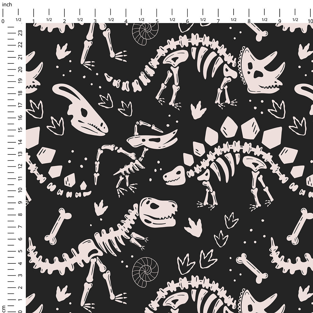 Mono Dinos Fabric
