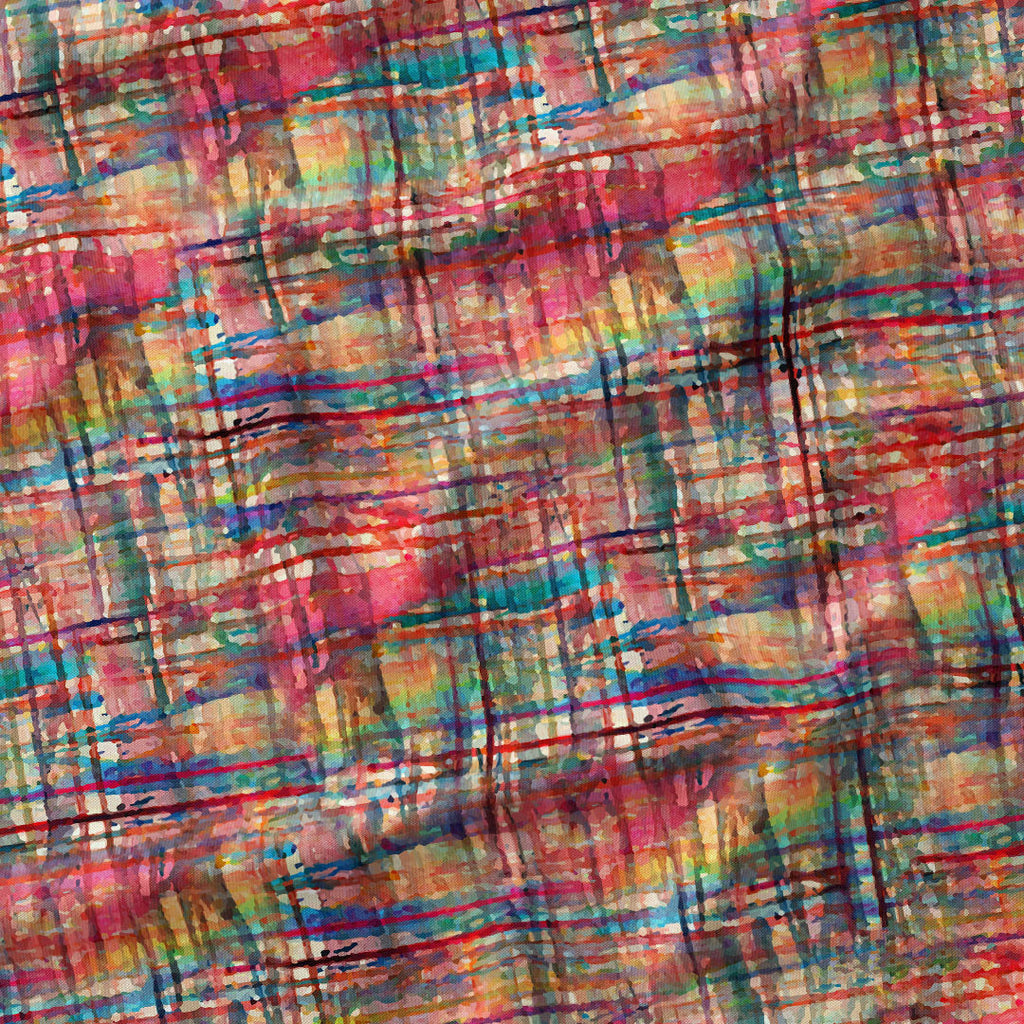 Abstract Checks Fabric 1448