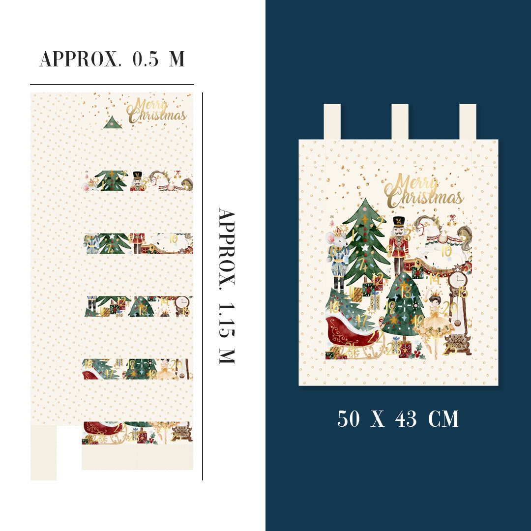 Nutcracker Advent Calendar Panel Set