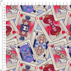 Alice in Wonderland Cards Fabric