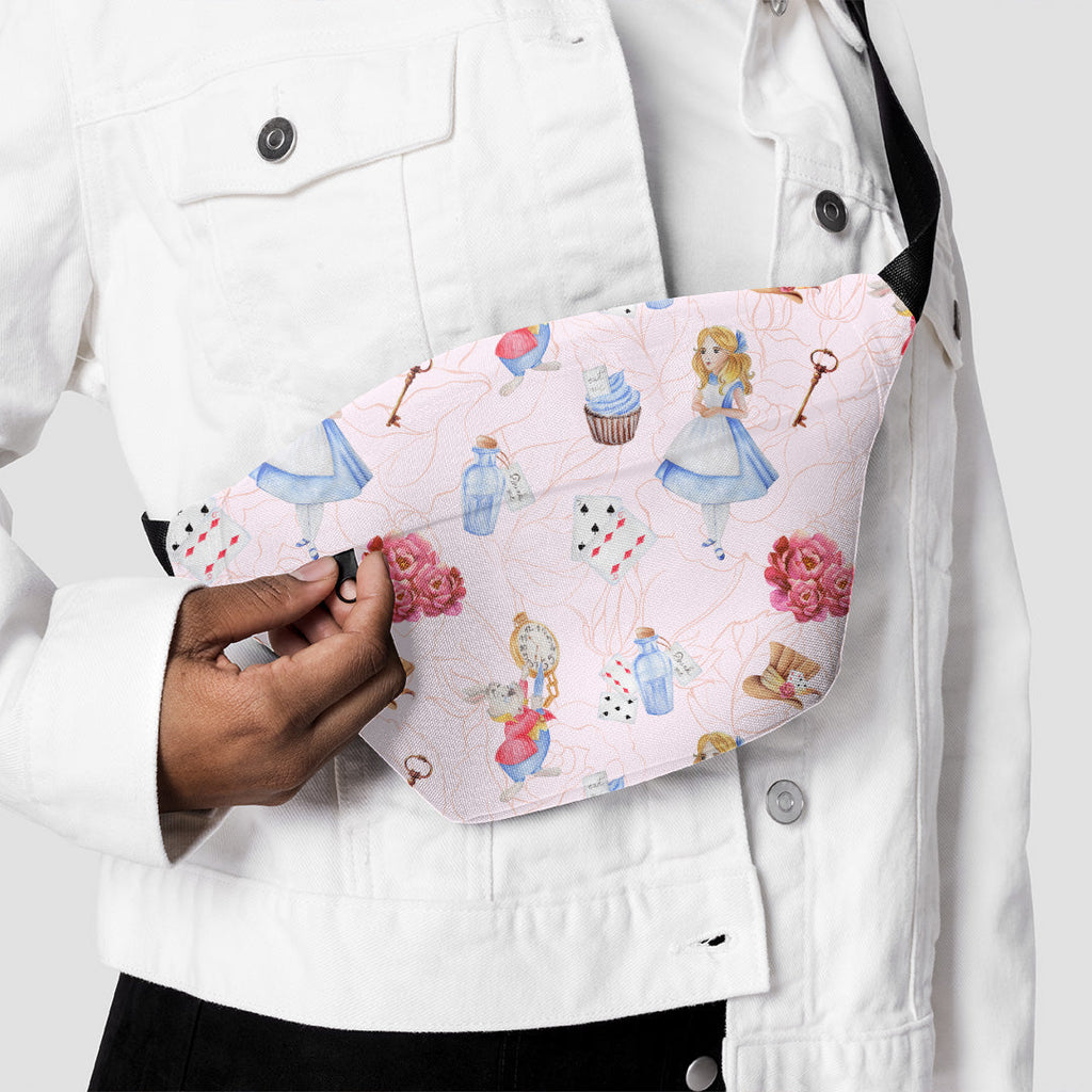Alice in Wonderland Pink Fabric