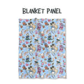 Alice In Wonderland Blue Fabric Blanket Panel BP-5