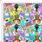Alice in Wonderland Kawaii Fabric