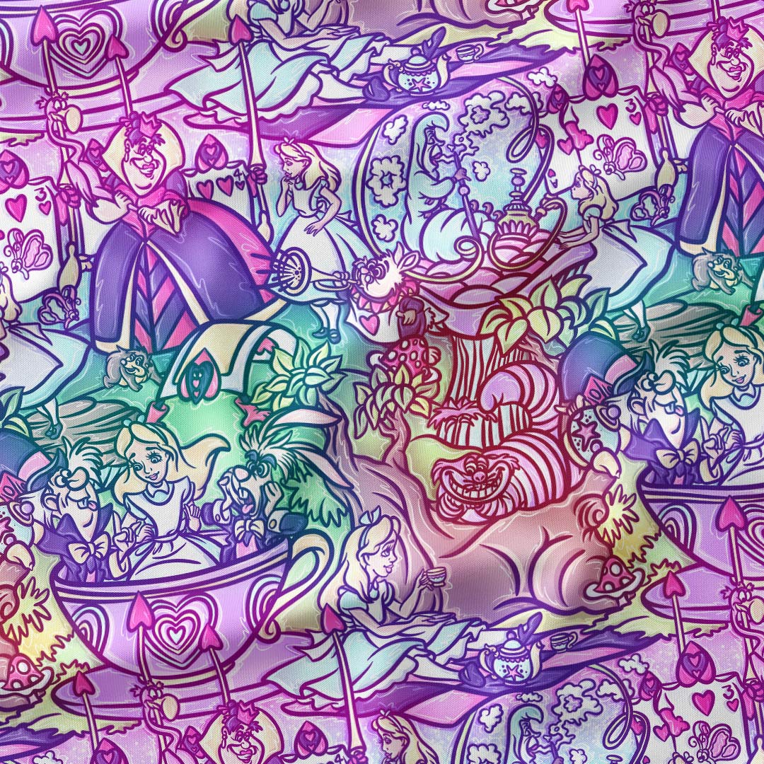 Alice In Wonderland Ombre Fabric