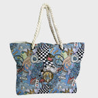 Alice in Wonderland Pastel Blue Fabric