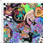 Alice in Wonderland Trippy Fabric