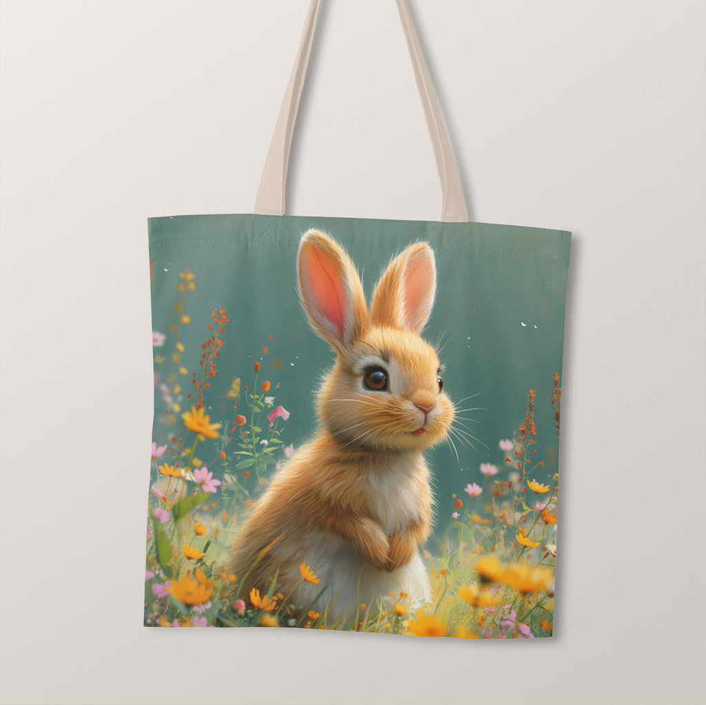 TOTE Fabric Bag Panel Cute Bunny Amber TP-299