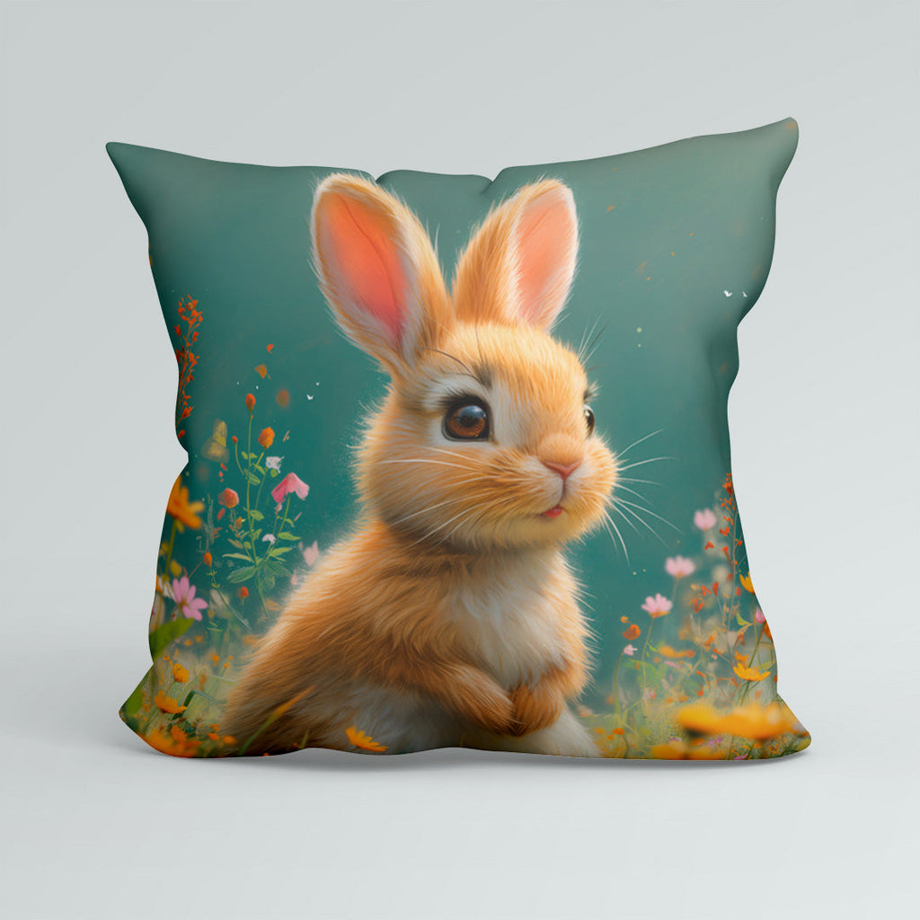 CUSHION Panel Cute Bunny Amber CP-219