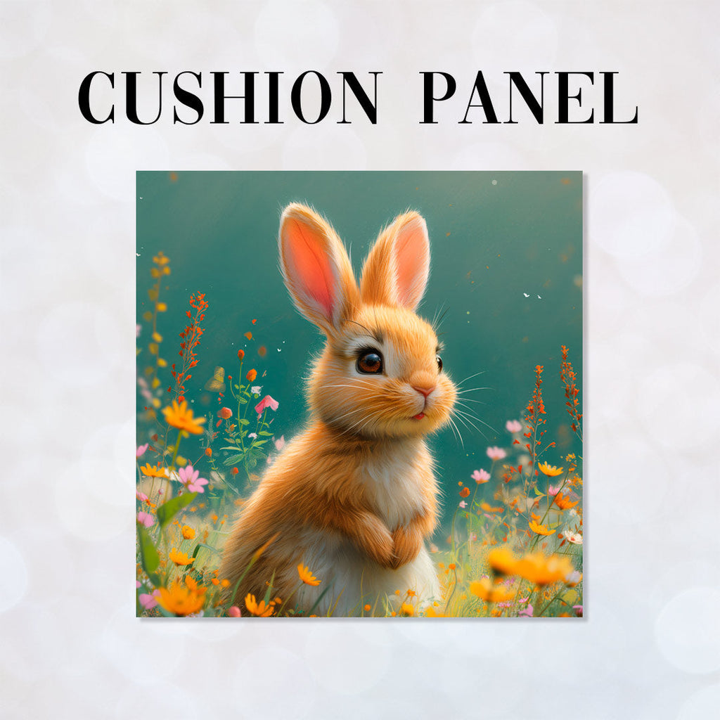 CUSHION Panel Cute Bunny Amber CP-219
