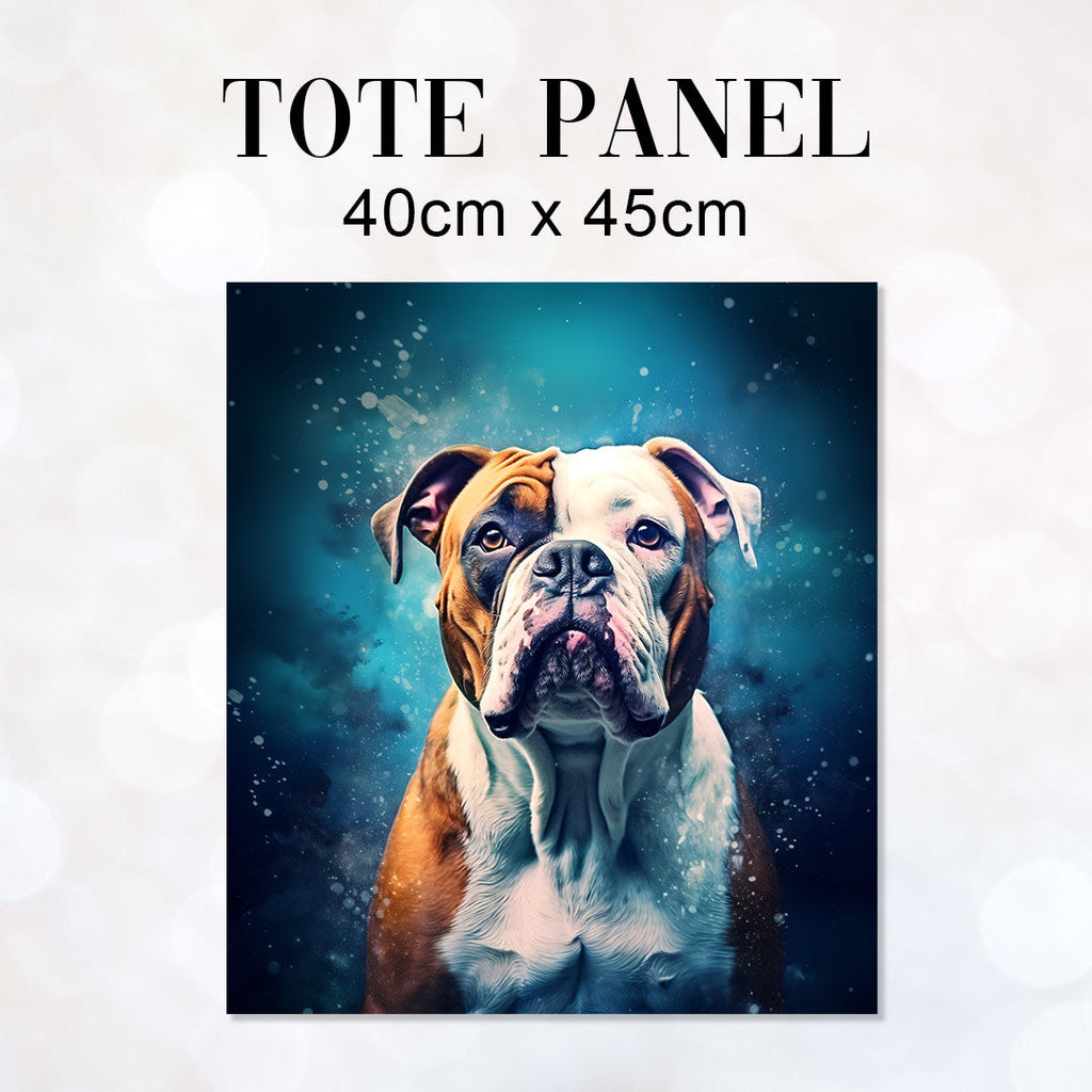 TOTE American Bulldog Fabric Bag Panel