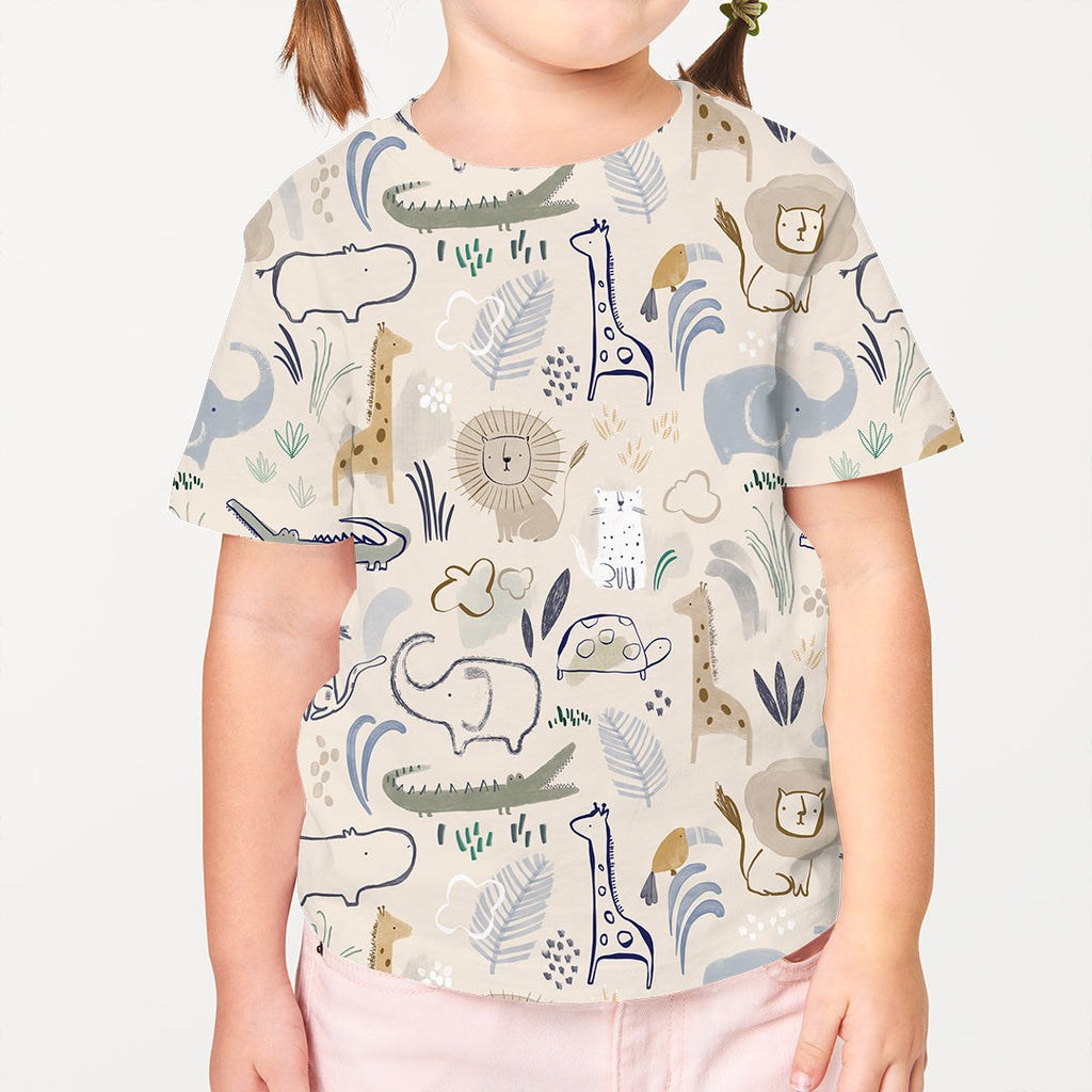 Animal Doodle Fabric