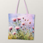 TOTE Aquarelle Thistle Fabric Bag Panel