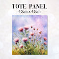 TOTE Aquarelle Thistle Fabric Bag Panel