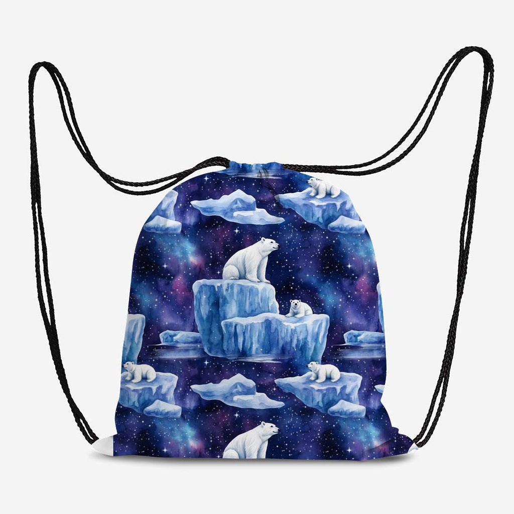 Arctic Night Polar Bears Fabric