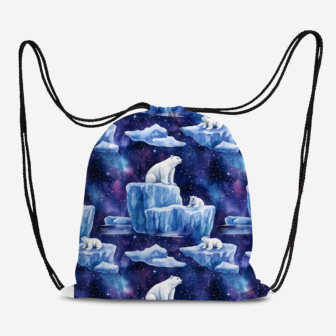 Arctic Night Polar Bears Fabric