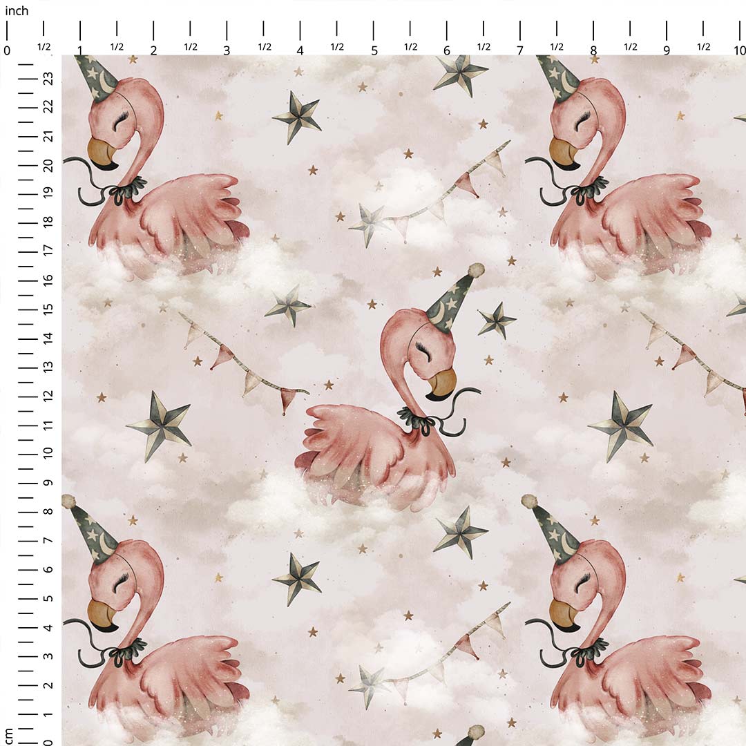 Aurora Flamingo Fabric