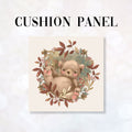 CUSHION Fabric Panel Autumn Bear Cream CP-1149