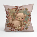 CUSHION Fabric Panel Autumn Bear Pink CP-1155