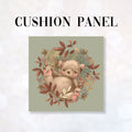 CUSHION Fabric Panel Autumn Bear Sage CP-1161
