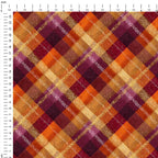 Autumn Bloom Plaid Fabric