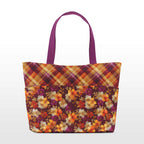 Autumn Bloom Plaid Fabric