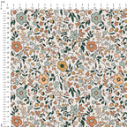 Autumn Boho Flowers Fabric