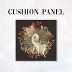 CUSHION Fabric Panel Autumn Bunny Chocolate CP-1144