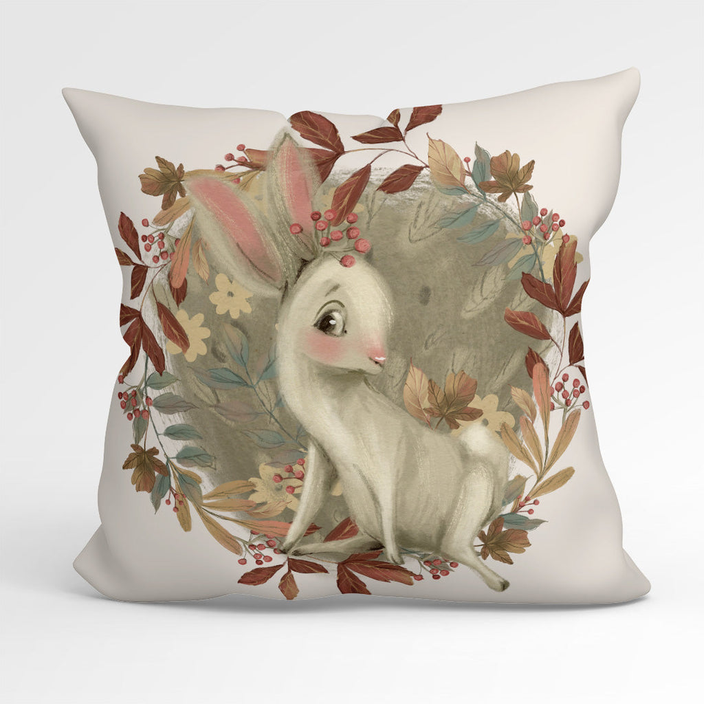 CUSHION Fabric Panel Autumn Bunny Cream CP-1150