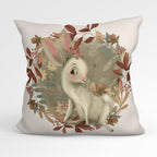 CUSHION Fabric Panel Autumn Bunny Cream CP-1150