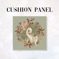 CUSHION Fabric Panel Autumn Bunny Sage CP-1162