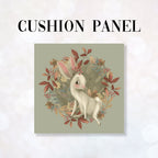 CUSHION Fabric Panel Autumn Bunny Sage CP-1162