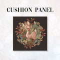 CUSHION Fabric Panel Autumn Deer Chocolate CP-1145