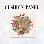 CUSHION Fabric Panel Autumn Deer Cream CP-1151