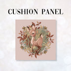 CUSHION Fabric Panel Autumn Deer Pink CP-1157