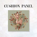 CUSHION Fabric Panel Autumn Deer Sage CP-1163