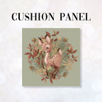 CUSHION Fabric Panel Autumn Deer Sage CP-1163
