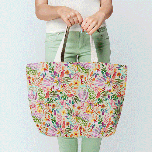 Autumn Floral Bright Fabric
