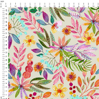 Autumn Floral Bright Fabric