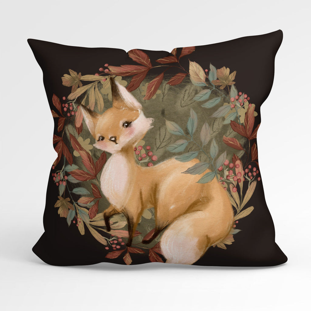 CUSHION Fabric Panel Autumn Fox Chocolate CP-1146