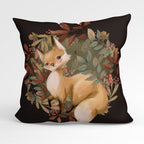 CUSHION Fabric Panel Autumn Fox Chocolate CP-1146