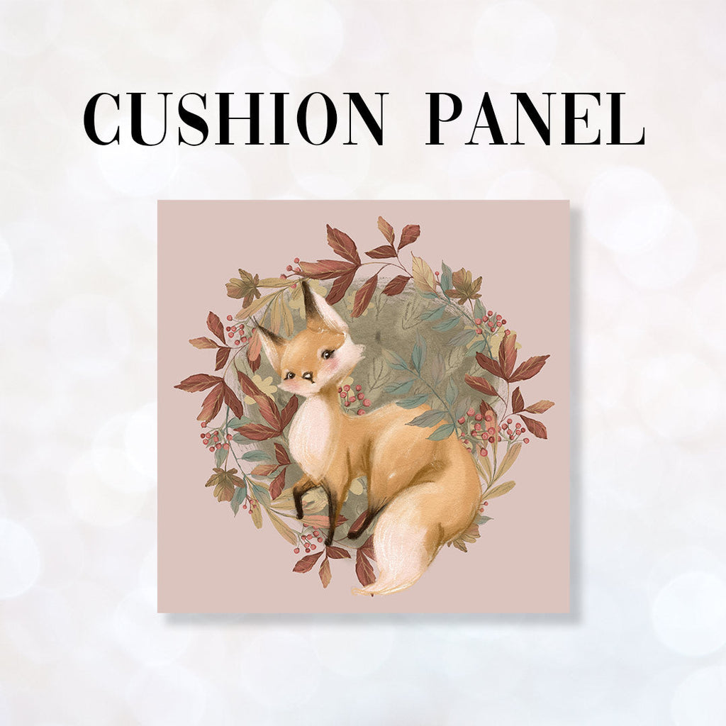 CUSHION Fabric Panel Autumn Fox Pink CP-1158