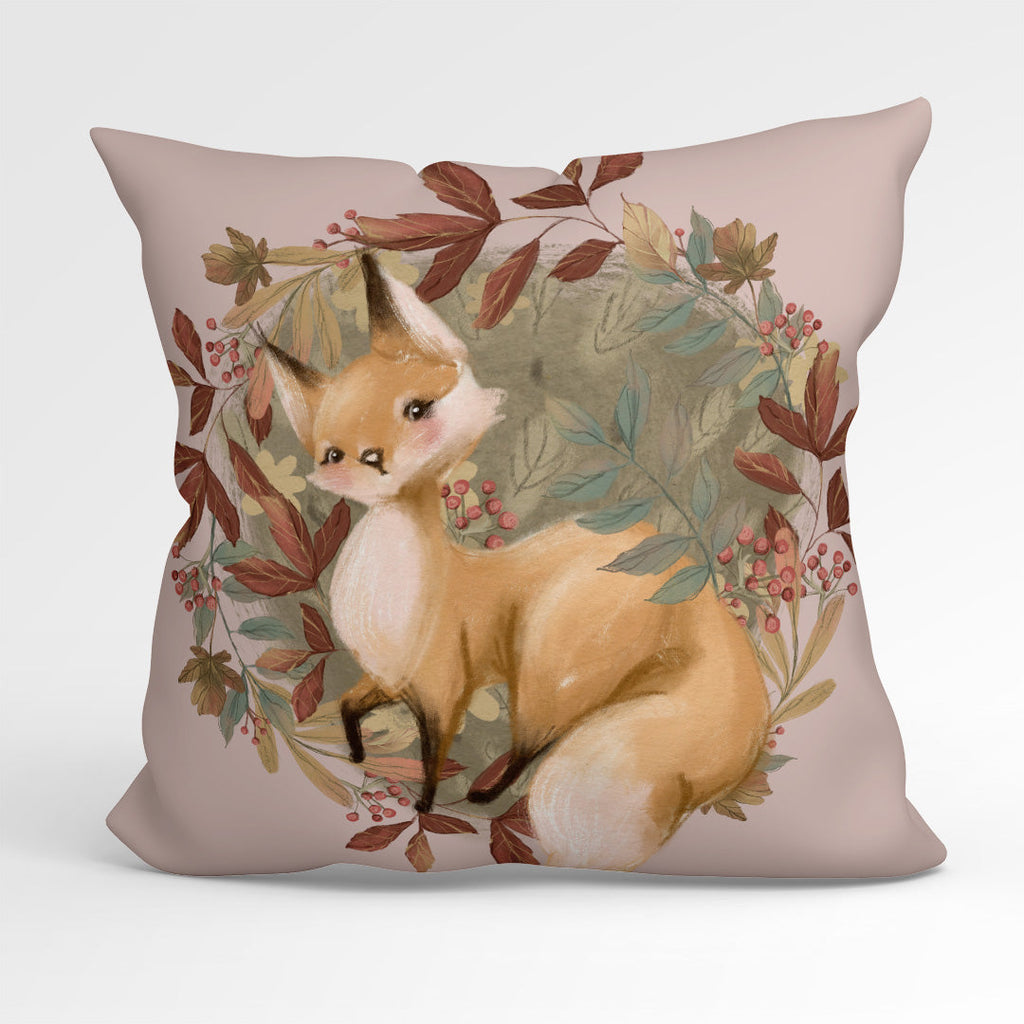 CUSHION Fabric Panel Autumn Fox Pink CP-1158