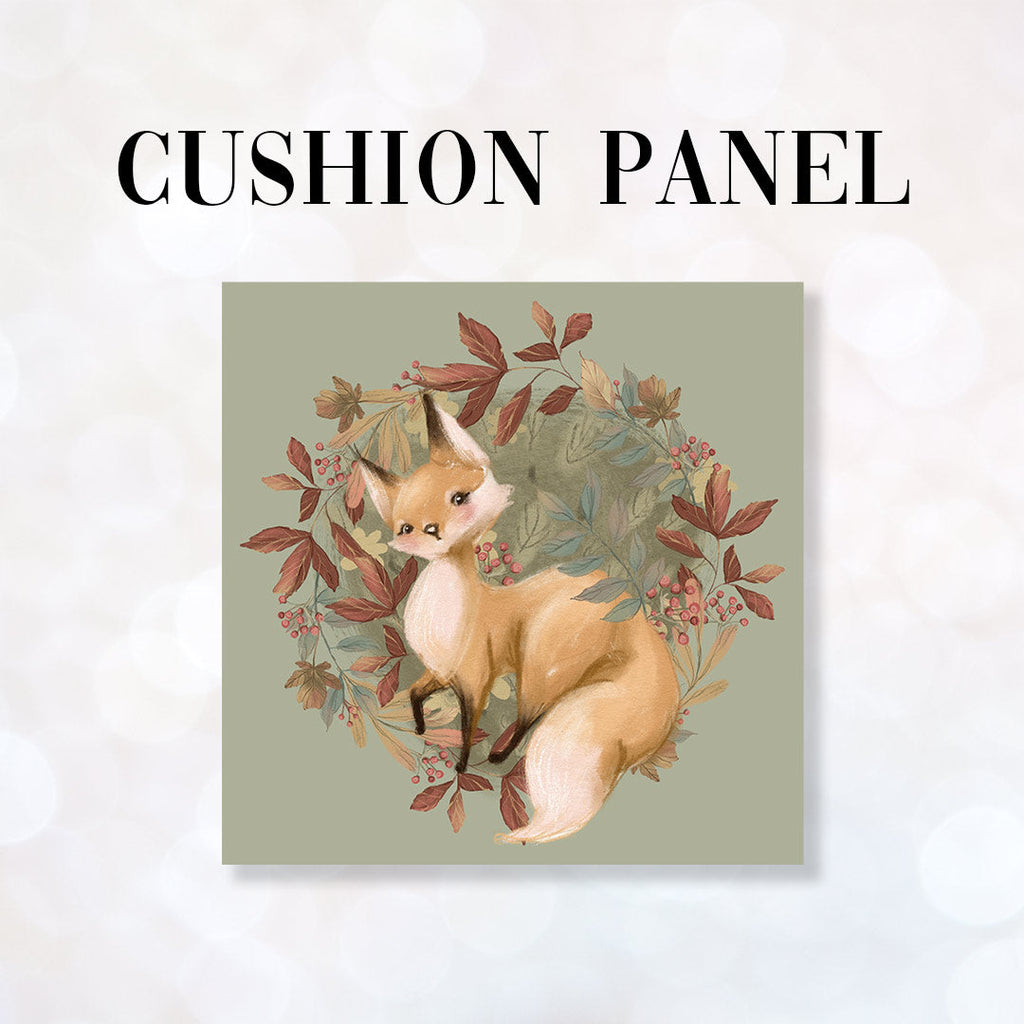 CUSHION Fabric Panel Autumn Fox Sage CP-1164