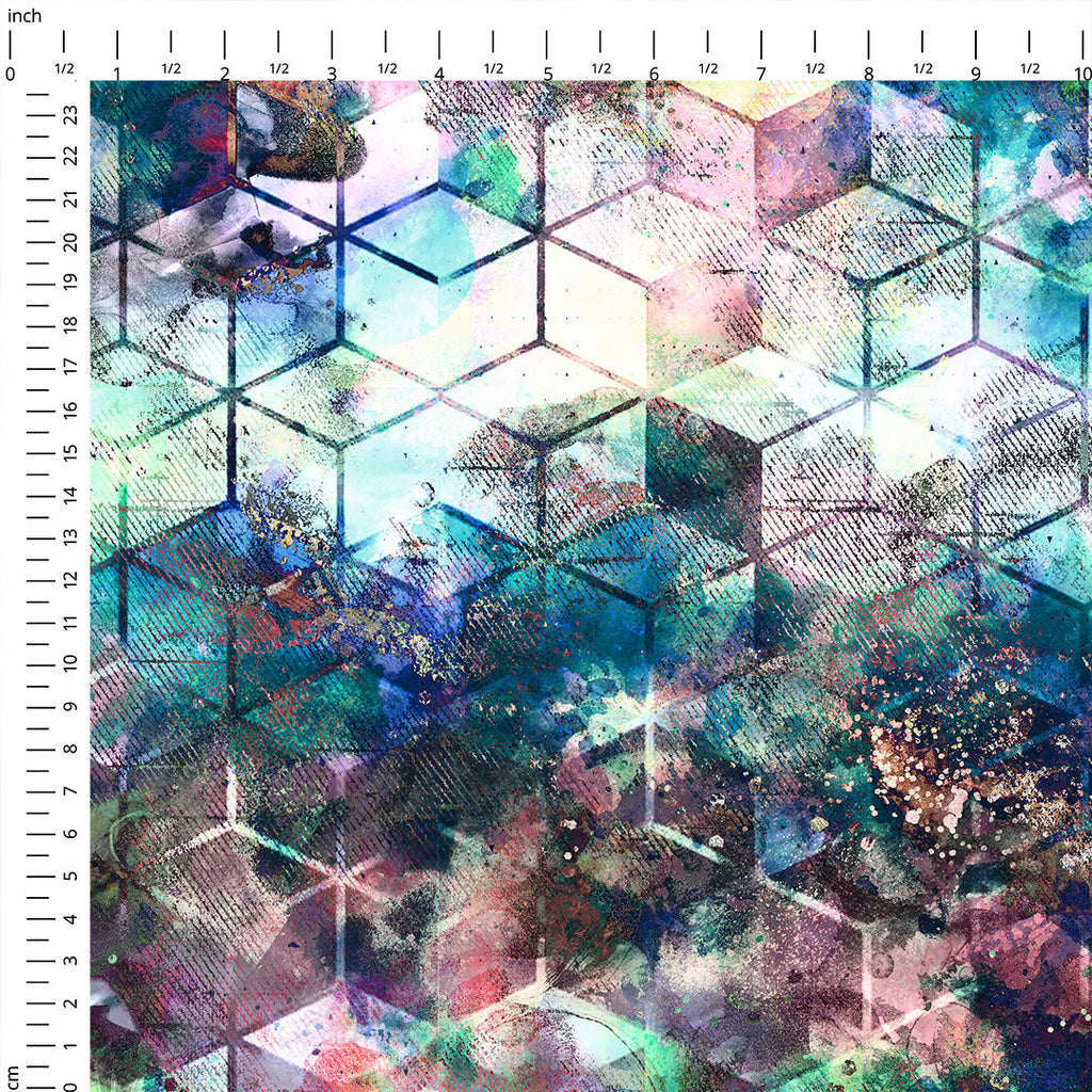 Autumn Geo Abstract Fabric