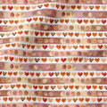 Autumn Spots and Hearts Fabric