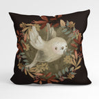CUSHION Fabric Panel Autumn Owl Chocolate CP-1147