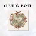 CUSHION Fabric Panel Autumn Owl Cream CP-1153
