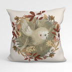 CUSHION Fabric Panel Autumn Owl Cream CP-1153