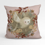 CUSHION Fabric Panel Autumn Owl Pink CP-1159